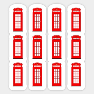 London Telephone Box British Print Sticker